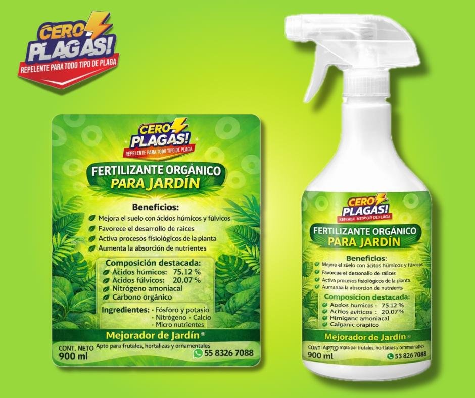 Fertilizante orgánico para jardín